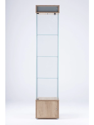 NEBRASKA Glasvitrine mit Schrank